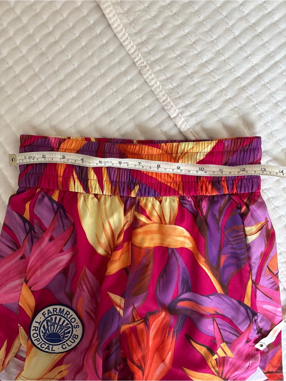 Farm Rio x Adidas Birds Of Paradise Bold Pink Short Size XS NWT - Picture 8 of 8